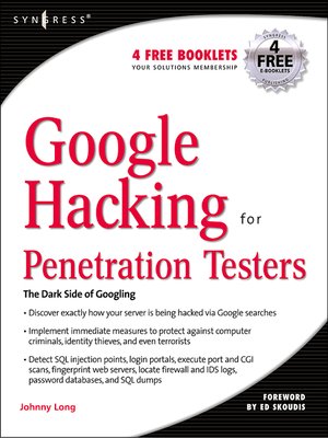 cover image of Google Hacking for Penetration Testers
